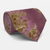 金ゴールドベルベットシリーズデザイン1 ネクタイ (ロール)