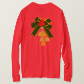 金ゴールドベルリース長袖シャツ Tシャツ (デザイン裏面)