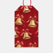 金ゴールドベルレッドリボンクリスマス ギフトタグ (裏面)