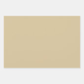 金ゴールドベージュアラベスクパターンデザイン ラッピングペーパーシート (正面3)