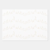 金ゴールドベージュイードムバラクマスジドパターンデザイン ラッピングペーパーシート (正面2)