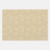 金ゴールドベージュキッズイードムバラク ラッピングペーパーシート (正面2)