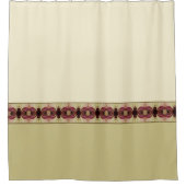 金ゴールドベージュブルゴーニュ シャワーカーテン (正面)