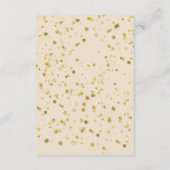 金ゴールドベージュ結婚リスマス詳細 エンクロージャーカード (裏面)