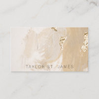 金ゴールドベ素朴ージュ名刺