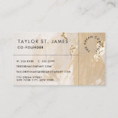 金ゴールドベ絵画ージュの名刺 名刺 (正面)