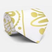 金ゴールドペイズリーパターン ネクタイ (ロール)