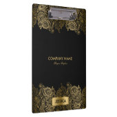 金ゴールドペイズリーレース黒地 クリップボード (右)