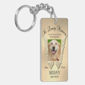 金ゴールドペット記念碑 キーホルダー (正面左)