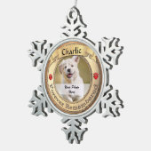 金ゴールドペット記念碑 – 永遠に記憶 スノーフレークピューターオーナメント (右)