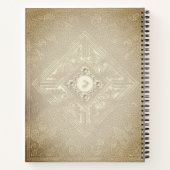 金ゴールドペンタグラムウィッカ信者ジャーナル ノートブック (裏面)