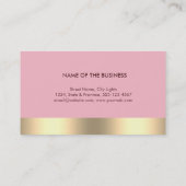 金ゴールドホイフェイクルくもの巣コンピュータプロフェッショナルエレガント 名刺 (裏面)