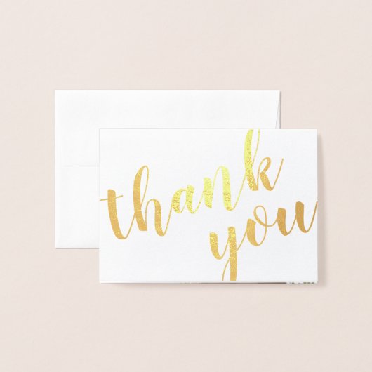 金ゴールドホイルのばら色の花束は写真および名前感謝していしています 箔カード (封筒付き正面)