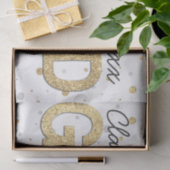 金ゴールドホイルのグリッターの紙吹雪の卒業パーティーのカスタム 薄葉紙 (ギフト)