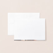 金ゴールドホイルのタンポポの写真のサンキューカード 箔カード (裏面封筒付き)