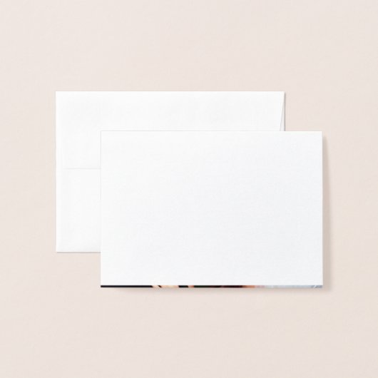 金ゴールドホイルのタンポポの写真のサンキューカード 箔カード (裏面封筒付き)