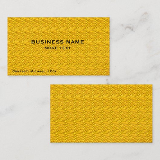 金ゴールドホイルのデザインのカスタムはあなたの名刺を作ります 名刺 (正面/裏面)