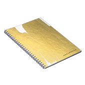 金ゴールドホイルのノート ノートブック (右側)