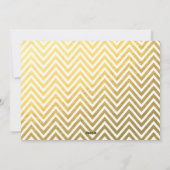 金ゴールドホイルのメリーで、明るい休日の写真カード シーズンカード (裏面)