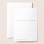 金ゴールドホイルのメリークリスマスの写真の挨拶状 箔カード (裏面封筒付き)