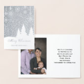 金ゴールドホイルのメリークリスマスの写真の挨拶状 箔カード (ディスプレー)