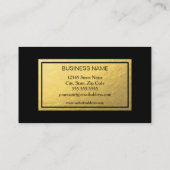 金ゴールドホイルのロイヤリティカード ロイヤリティカード (裏面)