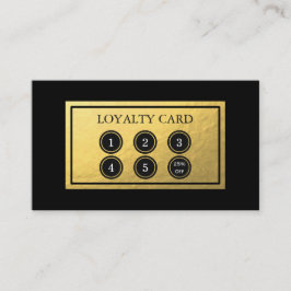 金ゴールドホイルのロイヤリティカード ロイヤリティカード