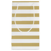 金ゴールドホイルの光沢のあるギフトバッグ スモールペーパーバッグ (正面)