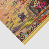 金ゴールドホイルの質およびイエス・キリストが付いている天国のゲート 薄葉紙 (詳細)