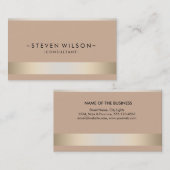 金ゴールドホイルの金属の専門のモダンなエレガント 名刺 (正面/裏面)