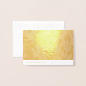 金ゴールドホイルの銀ぱくカードありがとう 箔カード (裏面封筒付き)