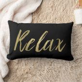 金ゴールドホイルはリラックスします ランバークッション (ブランケット)