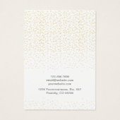 金ゴールドホイルフェイクドットネックレスジュエリー表示カード (裏面)