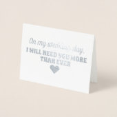 金ゴールドホイル|のおもしろいな新婦付添人かメイド・オブ・オーナー(花嫁付き添い人) 箔カード (正面)