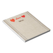 金ゴールドホリデイズヴィベ ノートパッド (アングル)