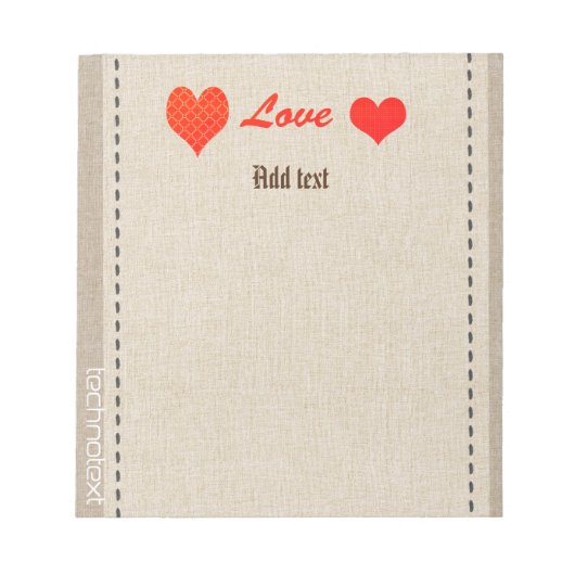 金ゴールドホリデイズヴィベ ノートパッド (正面)