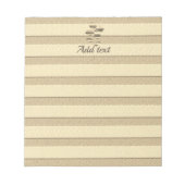 金ゴールドホリデイズヴィベ ノートパッド (正面)