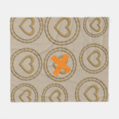 金ゴールドホリデイズヴィベ フリースブランケット (正面(横))