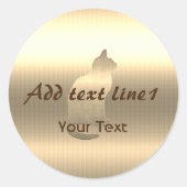 金ゴールドホリデイズヴィベ ラウンドシール (正面)