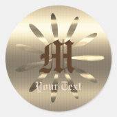 金ゴールドホリデイズヴィベ ラウンドシール (正面)