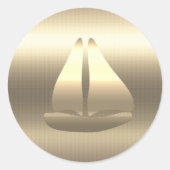 金ゴールドホリデイズヴィベ ラウンドシール (正面)