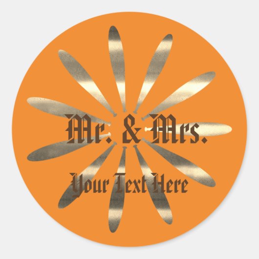 金ゴールドホリデイズヴィベ ラウンドシール (正面)