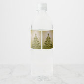 金ゴールドホリデークリスマスツリー ペットボトルラベル (裏面)