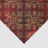 金ゴールドホリデークリスマスメタリックダマスクエレガント 薄葉紙 (詳細)