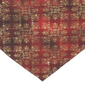 金ゴールドホリデークリスマスメタリックダマスク ショートテーブルランナー (コーナー)