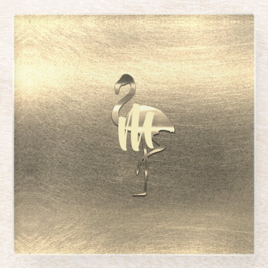 金ゴールドホリデーシーズンヴィベ ガラスコースター (正面)