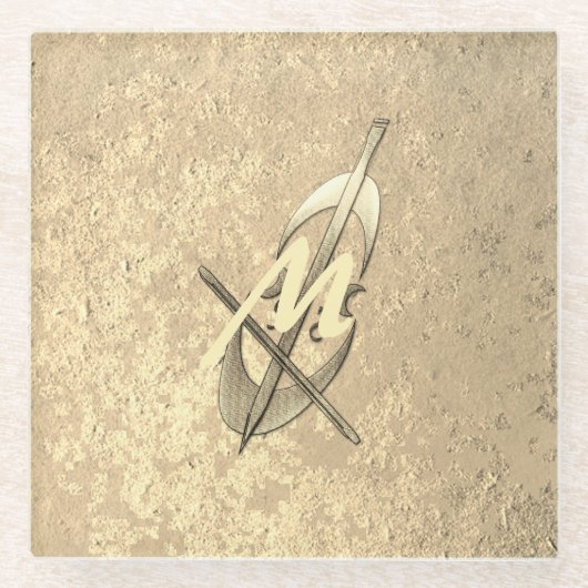 金ゴールドホリデーシーズンヴィベ ガラスコースター (正面)