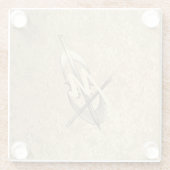 金ゴールドホリデーシーズンヴィベ ガラスコースター (裏面)