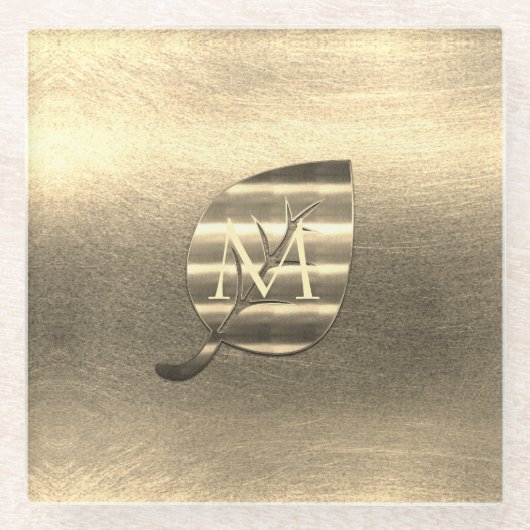 金ゴールドホリデーシーズンヴィベ ガラスコースター (正面)