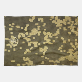 金ゴールドホリデーシーズンヴィベ キッチンタオル